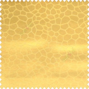 Gold color geometric stone circles water flowing texture self design poly fabric main curtain